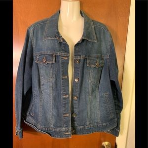❤️2/$60 Style & Co Blue Jean Jacket SUMMER AUTUMN FALL